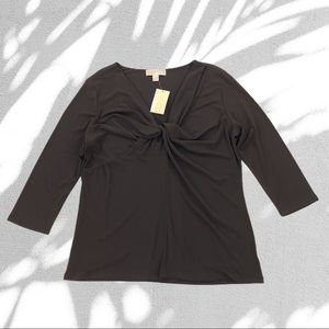 Michael Michael Kors Twist Knot Top Size L NWT